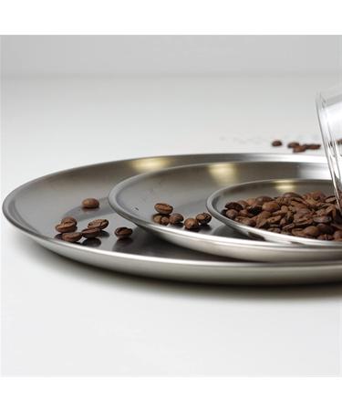 Serving Plates Stainless Steel Plate Round Restaurant Cafe Kitchen Flat Plate Metal Circular Dinner Plate Vintage Frosted Mirror Dessert Plate for Appetizer Dinner and Desserts (Size : L) Large - Buy Online on SooperMarket.com