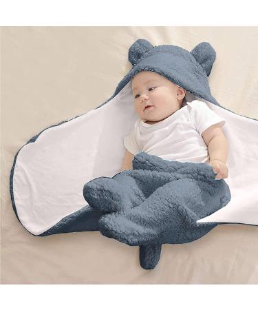 MUSUNFE Baby Boys Gifts Toy 0-6 Months | Newborn Sleeping Bag & Swaddle Blanket Set | Soft Cotton Blankets | Blue - Buy Online on SooperMarket.com