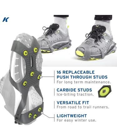 Korkers Ultra Runner Ice Cleat with 16 Replaceable Carbide Spikes - Winter Running Gear - Buy Online on SooperMarket.com
