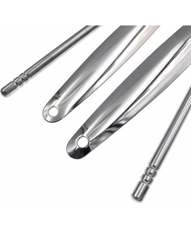 Stainless Steel Tongue Scraper Set - Safe & Easy Tongue Cleaner for Bad Breath Relief | International Shipping - Buy Online on SooperMarket.com