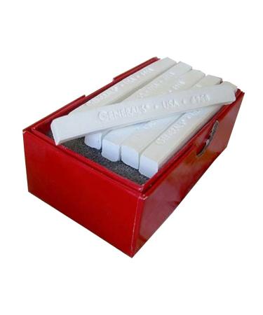 General White Compressed Charcoal Stcks 12/Bx