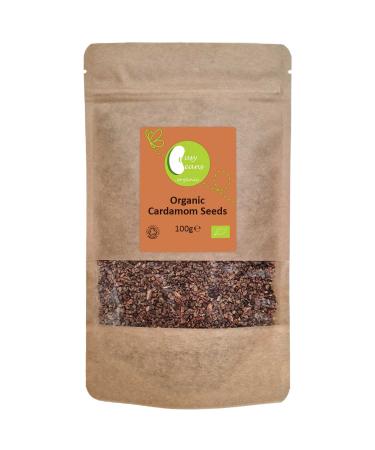 Organic Cardamom Seeds - Certified Organic - by Busy Beans Organic (100g)