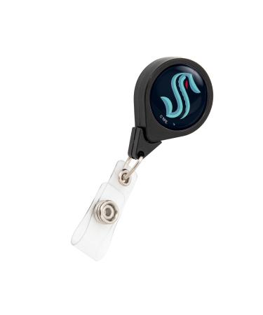 Seattle Kraken NHL Team Retractable Badge Holder Ticket Clip Reel ID