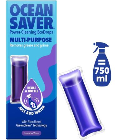 OceanSaver Lavender Eco Drop Refill - All Purpose Cleaner 5 Pack | Eco-Friendly, Multi-Surface Cleaning Product - Buy Online on SooperMarket.com