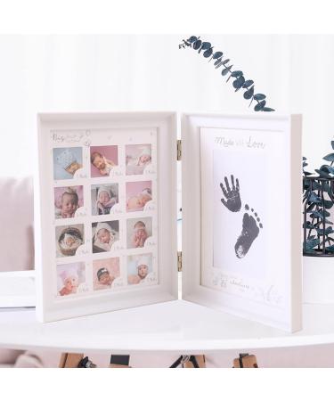 Mikytoper Baby Hand and Footprint Kit - Anniversary Growth Record Baby Gift with Reusable Ink Cartridge Photo Frame - Buy Online on SooperMarket.com