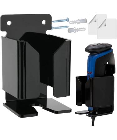 Jingling Self-Adhesive Toothbrush & Razor Holder for Shower Electric Shed Organizer in Black | Durable Storage Solution for Toiletries - Buy Online on SooperMarket.com