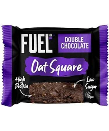 FUEL10K High Protein Oat Squares On The Go Breakfast Double Chocolate 12 x 50 g