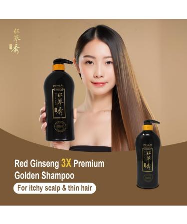 Buy Naisture Red Ginseng 3X Premium Golden Shampoo 24.68oz - Revitalize All Hair Types Soothes Itchy Scalp & Strengthens Thinning Hair - International Shipping Available - Buy Online on SooperMarket.com