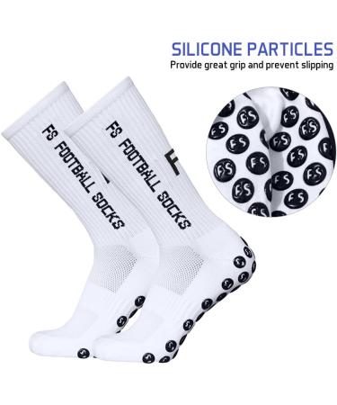 Taruor Unisex Football Socks for Kids & Men | 3 Pairs Anti-Slip Compression Stockings for Outdoor Sports & Running (Size 39-46) - Buy Online on SooperMarket.com