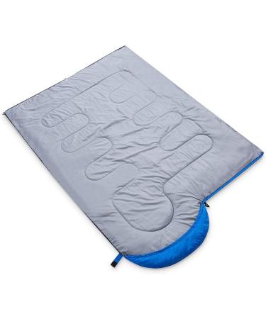 Oaskys Camping Sleeping Bag - 3 Season Lightweight Waterproof for Adults & Kids - Ideal for Summer, Spring, Fall - Camping Gear for Traveling and Outdoors - Blue - Buy Online on SooperMarket.com