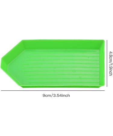 100 Pieces Plastic Bead Sorting Trays - Green | Diamond Rhinestone, Painting, Cross Stitch, Nail Art, Craft DIY Storage Plates - Buy Online on SooperMarket.com
