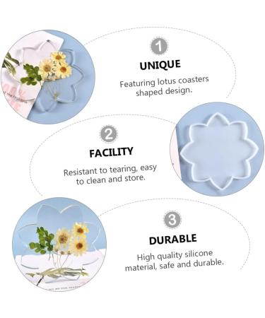 Operitacx Coaster Silicone Mold Resin Epoxy Flexible Silicone Coaster Mold Cup Mat Making Mold Manual Tool - Buy Online on SooperMarket.com
