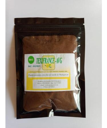 Organic Vanilla Bourbon Madagascar Powder - 60g | Premium Quality from 100% Pods - Buy Online on SooperMarket.com