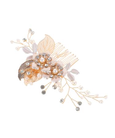 Ipetboom Aesthetic Hair Accessories Hair Comb Pin Rhinestones Metal Bridesmaid Hair Comb Wedding