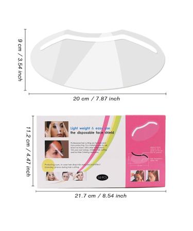 50PCS LWBTOSEE Transparent Visor | Haircut Hair Dye & Shampoo Eye Protection - International Shipping Available - Buy Online on SooperMarket.com