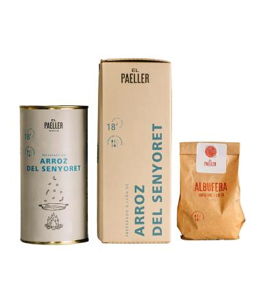 El Paeller Wood-Fired Paella Kit from Valencia, Spain | Includes Cooking Base & Rice | Makes 3 Servings | Seafood Paella - Buy Online on SooperMarket.com