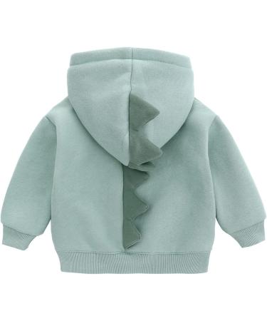 Famuka Little Kids Dinosaur Hoodie Toddler Boy Girl Sweatshirt - Unisex Casual Tops (Green, 9 Months) - Buy Online on SooperMarket.com
