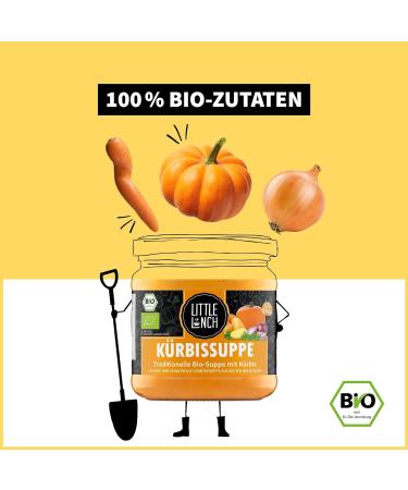 Little Lunch Organic Pumpkin Soup - 100% Organic Vegetarian Gluten-Free No Added Sugar 350ml (1 Pack) - Buy Online on SooperMarket.com