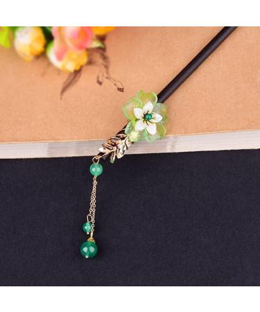 OSALADI Hanfu Hairpin Chinese Hairpins Tassel Hair Chopsticks Hair Sticks Tassel Hair Bun Stick Hanfu Hair Stick Vintage Hair Chopsticks Flower Tassel Glass Miss Chinese Style Hair up - Buy Online on SooperMarket.com