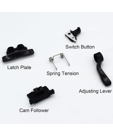 Professional Hair Clipper Accessories Repairing Parts Adjusting Lever Latch Plate Switch Button Spring Tension Cam Follower Compatible with Wahl Magic Clip 8148 8591 8504 1919 (Black) - Buy Online on SooperMarket.com