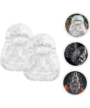 KALLORY 4 pcs Tiny Melon Duddha Stereotypes Pear Watermelon Plastic Shaping Adorable Peach Shape Transparentx2pcs 10x7cmx2pcs - Buy Online on SooperMarket.com