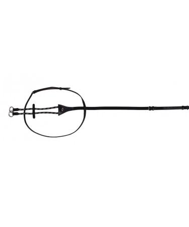 QHP Martingale Leather with Cord (Thoroughbred Black)