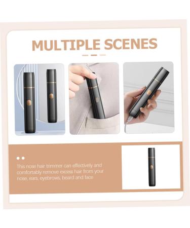 NOLITOY Waterproof Nose Hair Trimmer for Men | Dual-Use Hair Removal & Beauty Accessories | Beige Bath Towel Included - Buy Online on SooperMarket.com