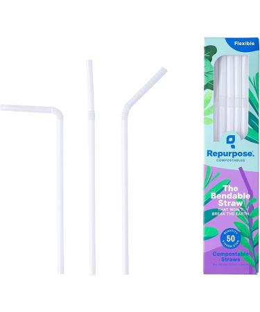 Repurpose 100% Compostable Plant Based Straws | BPA Free | Eco Friendly Straws | 50 Party Straws - Buy Online on SooperMarket.com