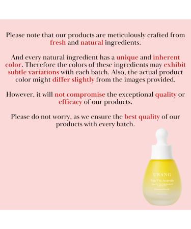 Urang Yuja Vita Ampoule 35ml - Brightening & Hydrating Serum | International Shipping Available - Buy Online on SooperMarket.com