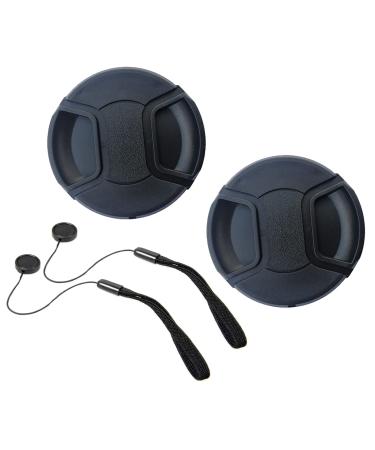 58mm Lens Cap Compatible for Nikon AF-S DX NIKKOR 55-300mm f/4.5-5.6G ED VR Lens,HUIPUXIANG2 Pack