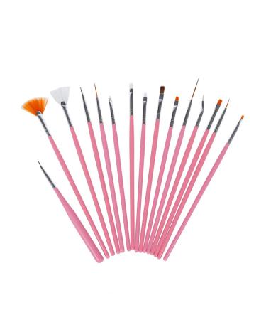 FREDY 15 in 1 nail cosmetic brush set Rose