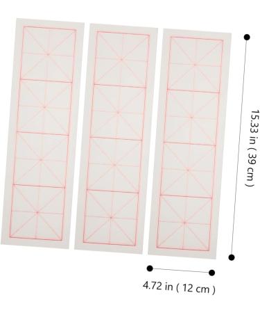 Gadpiparty Rice Sumi Paper 200 sheets Chinese Japanese Grids Grid Crafts Supplies Rice Art for Writing Sumi with Xuan Practice White 1 count (Pack of 1) - Buy Online on SooperMarket.com