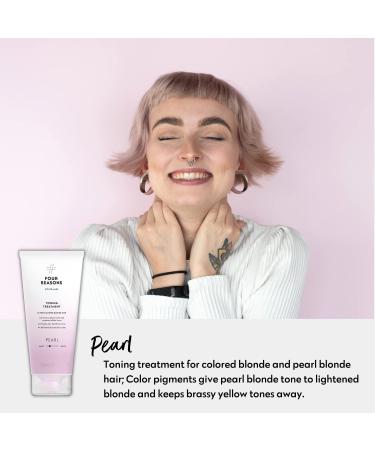 Color Mask Pearl Blond: Toning Treatment for Color-Treated Hair - 200ml | Vegan & Cruelty-Free | Semi-Permanent Dye | 23 Colors Available - Buy Online on SooperMarket.com