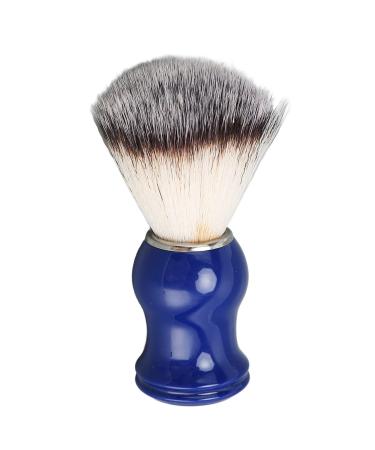Razor brush for men men's shaving brush soft nylon brush handmade shaving brush beauty salon mustache brush (blue)