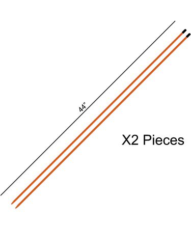 David Leadbetter Swing Alignment Rods 2-Pack - Orange | MoRodz - Buy Online on SooperMarket.com