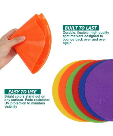 UQXY 10 Inch Non Slip Rubber Spot Markers for Sports Training - 12PCS - Buy Online on SooperMarket.com
