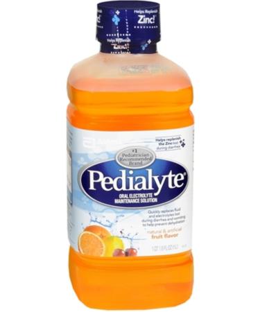Pedialyte Oral Electrolyte Maintenance Solution Fruit 33.80 oz (Pack of 3) Fruit 1.8 Fl Oz (Pack of 3)