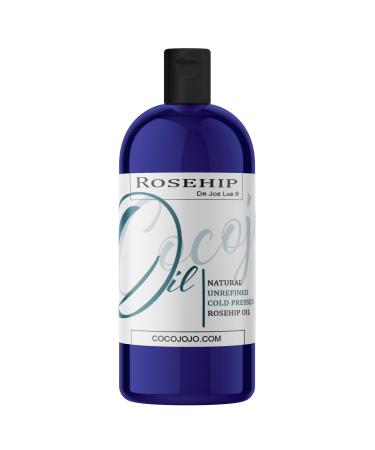 cocojojo Rosehip Oil for Face Cold Pressed Unrefined - 100% Pure Rose Hip Seed Oil 32 oz for Skin Hair Massage Facial - Moisturizing Soothing Hydrating & Nourishing