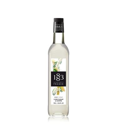 1883 Maison Routin Premium Gomme & Cane Sugar Syrup for Cocktails Mocktails Coffee & Iced Tea Glass 700ml Cane Sugar & Gomme 700 ml (Pack of 1)
