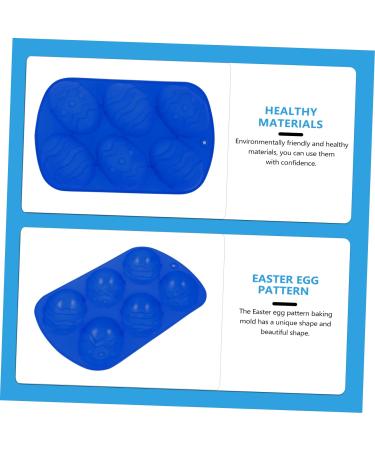 DECHOUS 2 Pcs Six Egg Mold Silica Gel 3D Gift Biscuit - Buy Online on SooperMarket.com