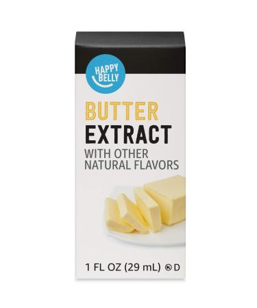Amazon Brand - Happy Belly Butter Extract with other natural flavors, 1 fl oz