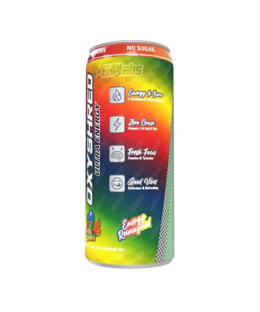EHPlabs OxyShred Ultra Energy Drink Gummy Snake (12-Pack) - Zero Sugar, Zero Carbs, Zero Calories, Natural Clean Caffeine with B Vitamins & Amino Acids - Buy Online on SooperMarket.com