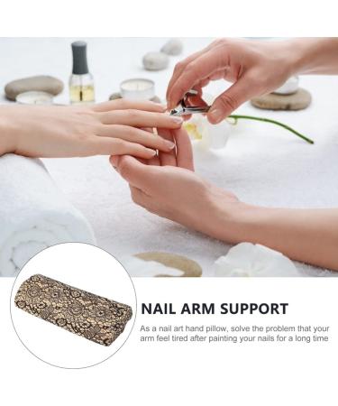 KALLORY Floral Pillows 2 Pieces Nail Arm Rest Professional Nail Hand Rest Cushion Lace Manicure Pillows Tool for Salon Home Use Floral Throw Pillows - Buy Online on SooperMarket.com