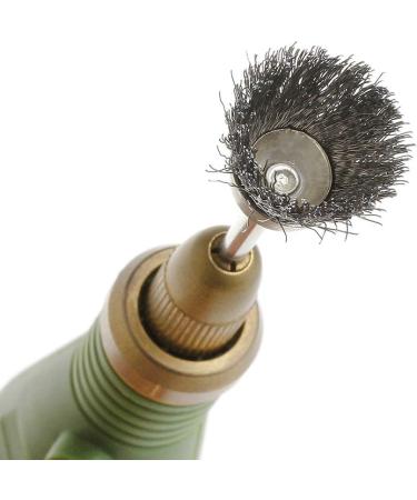 JOYKK 3Pieces Steel Wire Wheel Brush Head Abrasive Deburring Drilling Tools Bowl-shape - Silver - Buy Online on SooperMarket.com