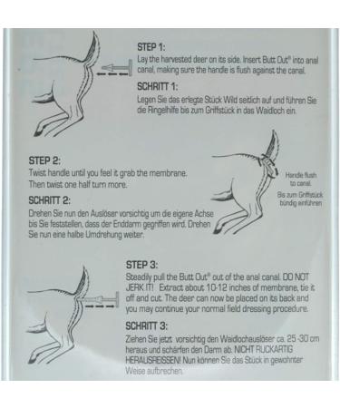 Hunters Specialties Butt Out Wound Hole Release Ringing Aid - Durable Plastic - Best for Efficient Game Processing - Buy Online on SooperMarket.com