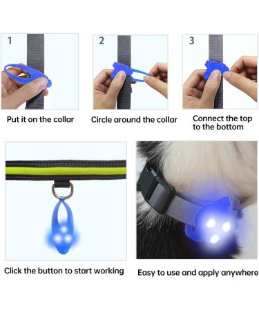 Laroo Safety LED Light Band for Dogs & Cats | Waterproof Easy-Attach Flashing Light for Collars & Dishes - Bright Outdoor Sports Gear - Buy Online on SooperMarket.com