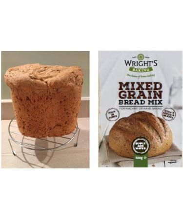 Wright's | Mixed Grain Bread Mix 2X500g (1Kg) | For Machine or Hand Baking | High in fibre | suitable for vegetarians - Buy Online on SooperMarket.com