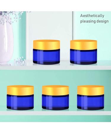 Cisolen 6-Piece Empty Glass Cosmetic Container Set - 30ml Cream Cans with Lid & Liner for Creams Lotions & Essential Oils - Ideal for International Shipping - Buy Online on SooperMarket.com