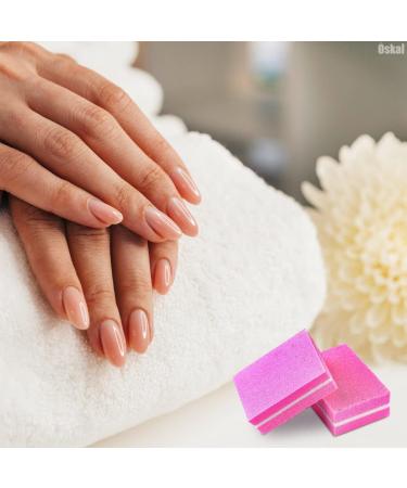 100Pcs Professional Nail Buffer Block Set - 180 Grit Buffing Blocks for Natural and Acrylic Nails - Nail Art Tools and Sandpaper File - Buy Online on SooperMarket.com