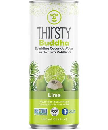 THIRSTY BUDDHA Sparkling Coconut Water Lime 12/330ml
